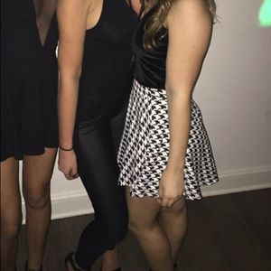 A line gingham skirt